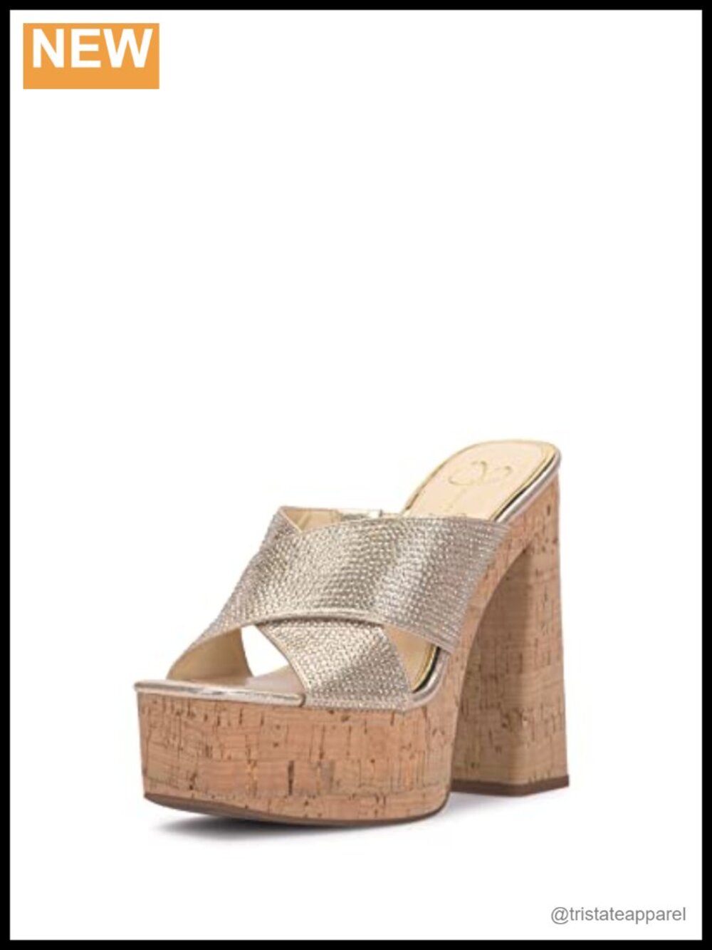 Platform Wedge Sandals Slip On X-Strap Open Toe Dress Shoes